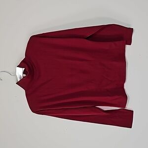 New Dress Barn Burgundy Turtleneck Winter Christmas Holidays Sz M poly cotton